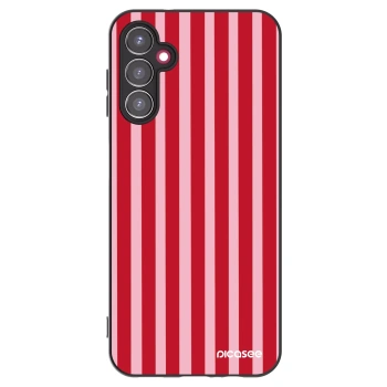 Picasee husă neagră din silicon pentru Samsung Galaxy A14 5G A146P - Lines red