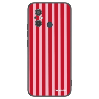Picasee husă neagră din silicon pentru Xiaomi Redmi 12C - Lines red