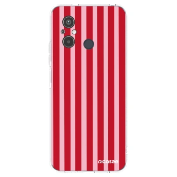 Picasee husă transparentă din silicon pentru Xiaomi Redmi 12C - Lines red
