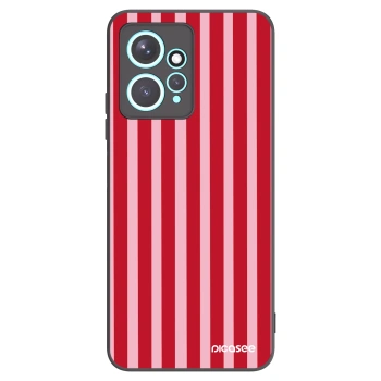 Picasee husă neagră din silicon pentru Xiaomi Redmi Note 12 4G - Lines red