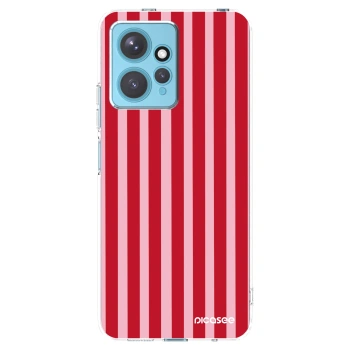 Picasee husă transparentă din silicon pentru Xiaomi Redmi Note 12 4G - Lines red