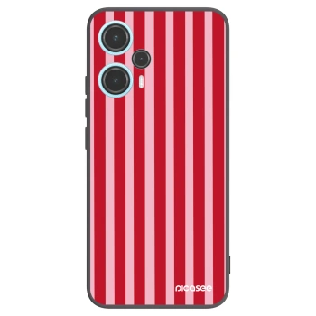 Picasee husă neagră din silicon pentru Xiaomi Poco F5 - Lines red