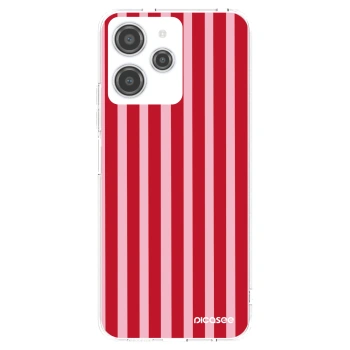 Picasee husă transparentă din silicon pentru Xiaomi Redmi 12 4G - Lines red