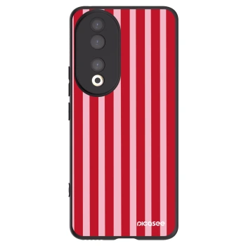Picasee husă neagră din silicon pentru Honor 90 5G - Lines red
