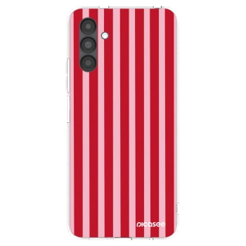 Picasee husă transparentă din silicon pentru Samsung Galaxy A04s A047F - Lines red
