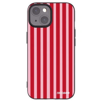 Picasee husă neagră din silicon pentru Apple iPhone 15 - Lines red