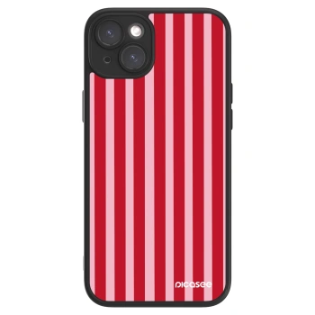 Picasee ULTIMATE CASE MagSafe pentru Apple iPhone 15 Plus - Lines red