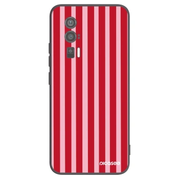 Picasee husă neagră din silicon pentru Xiaomi Poco F5 Pro 5G - Lines red