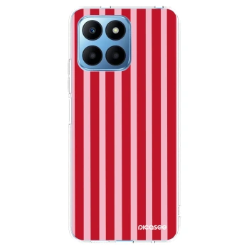 Picasee husă transparentă din silicon pentru Honor 70 Lite - Lines red