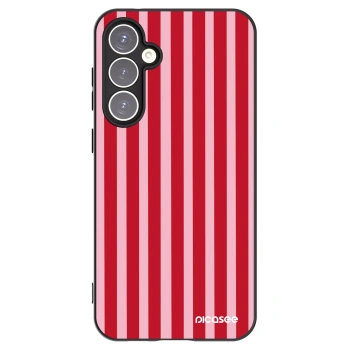 Picasee husă neagră din silicon pentru Samsung Galaxy S23 FE S711B - Lines red
