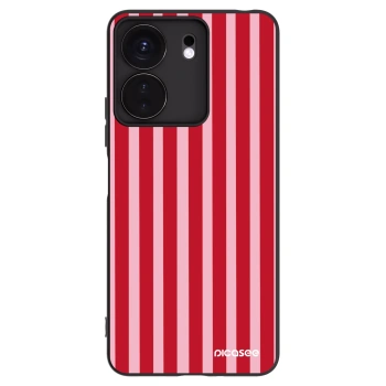 Picasee husă neagră din silicon pentru Xiaomi Redmi 13C 4G - Lines red