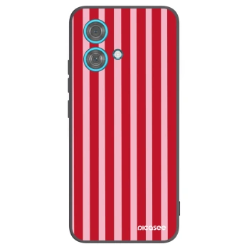 Picasee husă neagră din silicon pentru Motorola Edge 40 Neo - Lines red