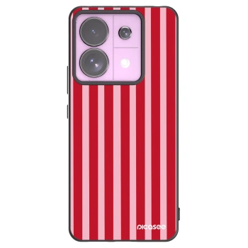 Picasee husă neagră din silicon pentru Xiaomi Redmi Note 13 Pro 5G - Lines red