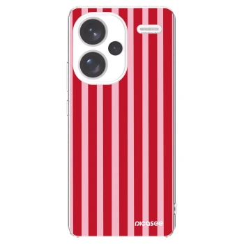 Picasee husă transparentă din silicon pentru Xiaomi Redmi Note 13 Pro+ 5G - Lines red
