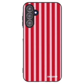Picasee husă neagră din silicon pentru Samsung Galaxy A15 A156B 5G - Lines red
