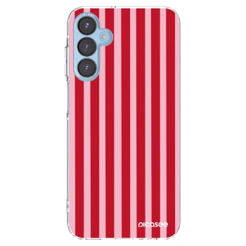Picasee husă transparentă din silicon pentru Samsung Galaxy A15 A156B 5G - Lines red