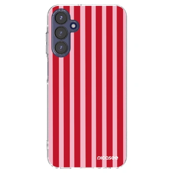 Picasee husă transparentă din silicon pentru Samsung Galaxy A15 A155F 4G - Lines red