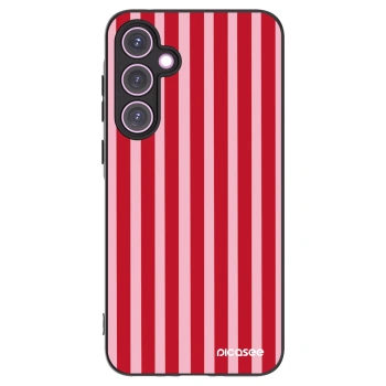 Picasee husă neagră din silicon pentru Samsung Galaxy A35 5G A356B - Lines red