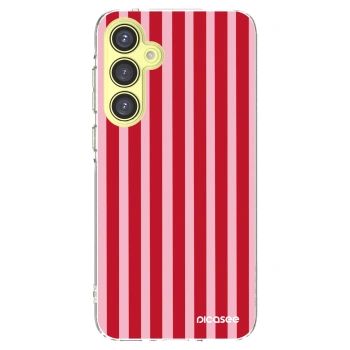 Picasee husă transparentă din silicon pentru Samsung Galaxy A35 5G A356B - Lines red