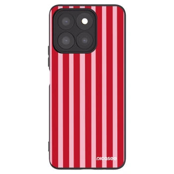Picasee husă neagră din silicon pentru Honor X8b - Lines red