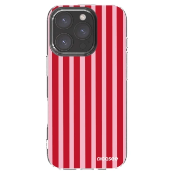 Picasee husă transparentă din silicon pentru Apple iPhone 16 Pro - Lines red