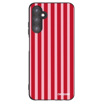Picasee husă neagră din silicon pentru Samsung Galaxy A05s A057G - Lines red