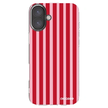 Picasee husă transparentă din silicon pentru Apple iPhone 16 Plus - Lines red