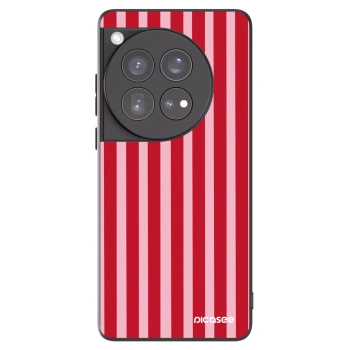 Picasee husă neagră din silicon pentru OnePlus 12 5G - Lines red