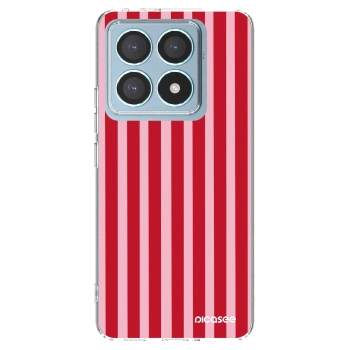 Picasee husă transparentă din silicon pentru Xiaomi 14T Pro - Lines red