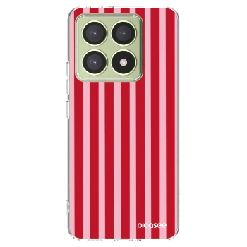 Picasee husă transparentă din silicon pentru Xiaomi 14T - Lines red
