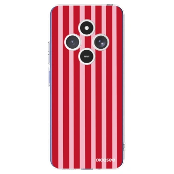 Picasee husă transparentă din silicon pentru Xiaomi Redmi 14C - Lines red
