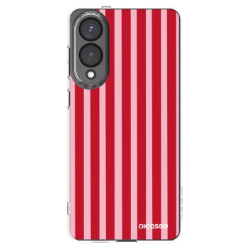 Picasee husă transparentă din silicon pentru Samsung Galaxy S25 Edge 5G - Lines red