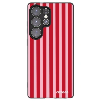 Picasee husă neagră din silicon pentru Samsung Galaxy S25 Ultra 5G - Lines red