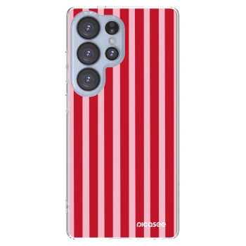 Picasee husă transparentă din silicon pentru Samsung Galaxy S25 Ultra 5G - Lines red