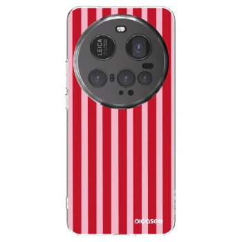 Picasee husă transparentă din silicon pentru Xiaomi 15 Ultra - Lines red