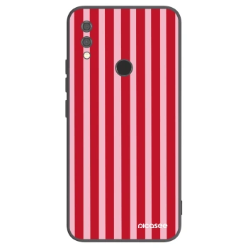 Picasee husă neagră din silicon pentru Xiaomi Redmi Note 7 - Lines red
