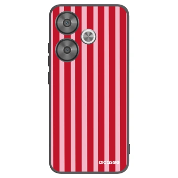Picasee husă neagră din silicon pentru Xiaomi Poco F6 - Lines red