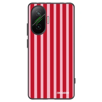 Picasee husă neagră din silicon pentru Xiaomi Poco F7 Pro 5G - Lines red