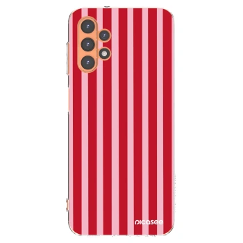 Picasee husă transparentă din silicon pentru Samsung Galaxy A13 5G - Lines red