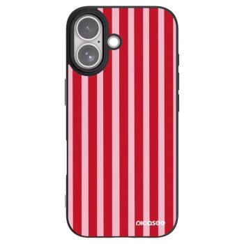 Picasee husă neagră din silicon pentru Apple iPhone 17 - Lines red