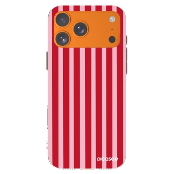 Picasee husă transparentă din silicon pentru Apple iPhone 17 Pro Max - Lines red