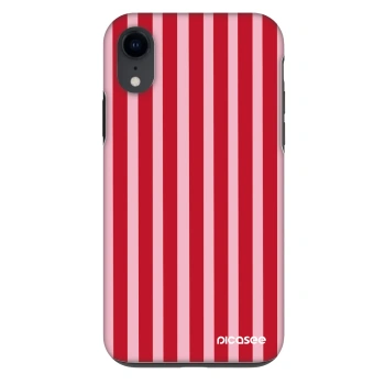 Husă pentru Apple iPhone XR - Lines red