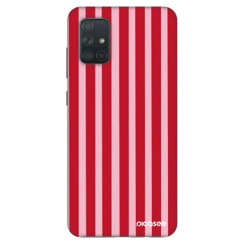 Husă pentru Samsung Galaxy A71 A715F - Lines red
