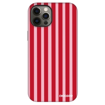 Husă pentru Apple iPhone 12 Pro - Lines red
