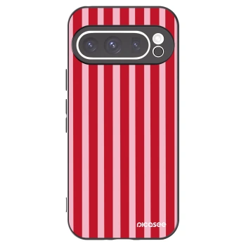 Picasee husă neagră din silicon pentru Google Pixel 9 Pro XL - Lines red