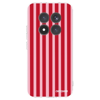 Picasee husă transparentă din silicon pentru Xiaomi Redmi Note 15 Pro+ - Lines red