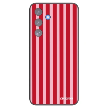 Picasee husă neagră din silicon pentru Samsung Galaxy S25 FE 5G - Lines red