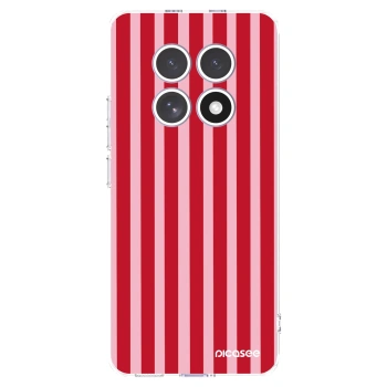 Picasee husă transparentă din silicon pentru Xiaomi Redmi Note 15 4G - Lines red