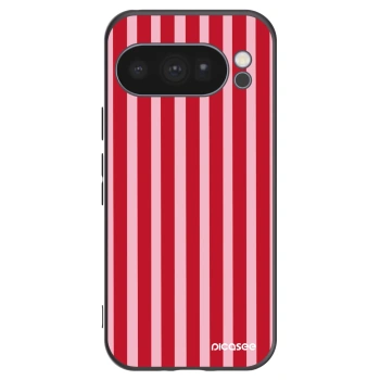 Picasee husă neagră din silicon pentru Google Pixel 10 Pro - Lines red