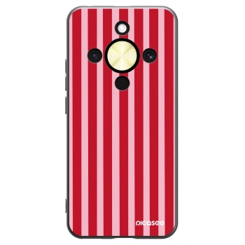 Picasee husă neagră din silicon pentru Honor Magic8 Lite 5G - Lines red